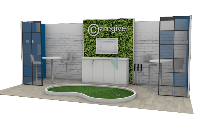 20' Marshall Interactive Rental Display w/ Semi-Private Meeting Areas (RT85076)