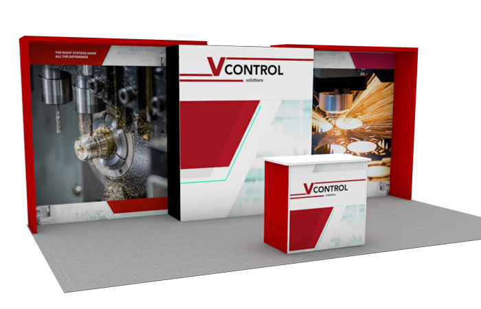 20' Preston SEG Rental Display w/ Canopy Accents and Counter (RT88897)