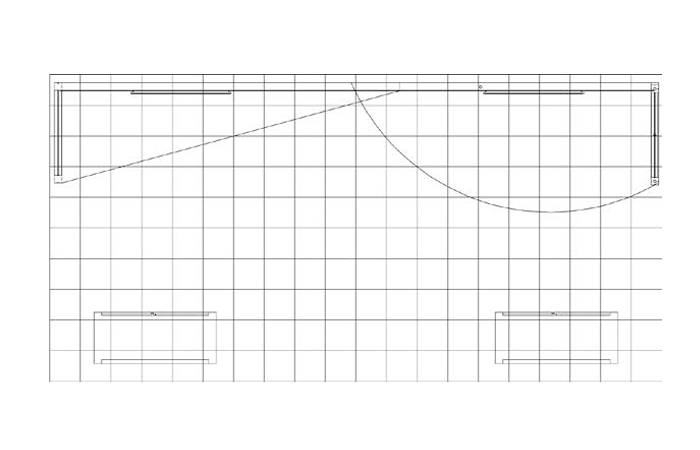 20' Litchfield Media Extrusion Rental Display w/ Counters (RT88993)