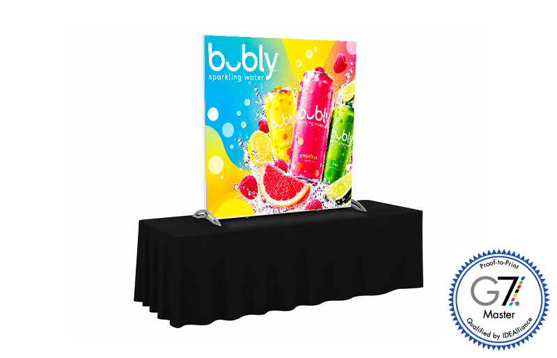 Graphic Refresh - 5' LightWall SEG Backlit Fabric Tabletop Display (AB1025N-GR)