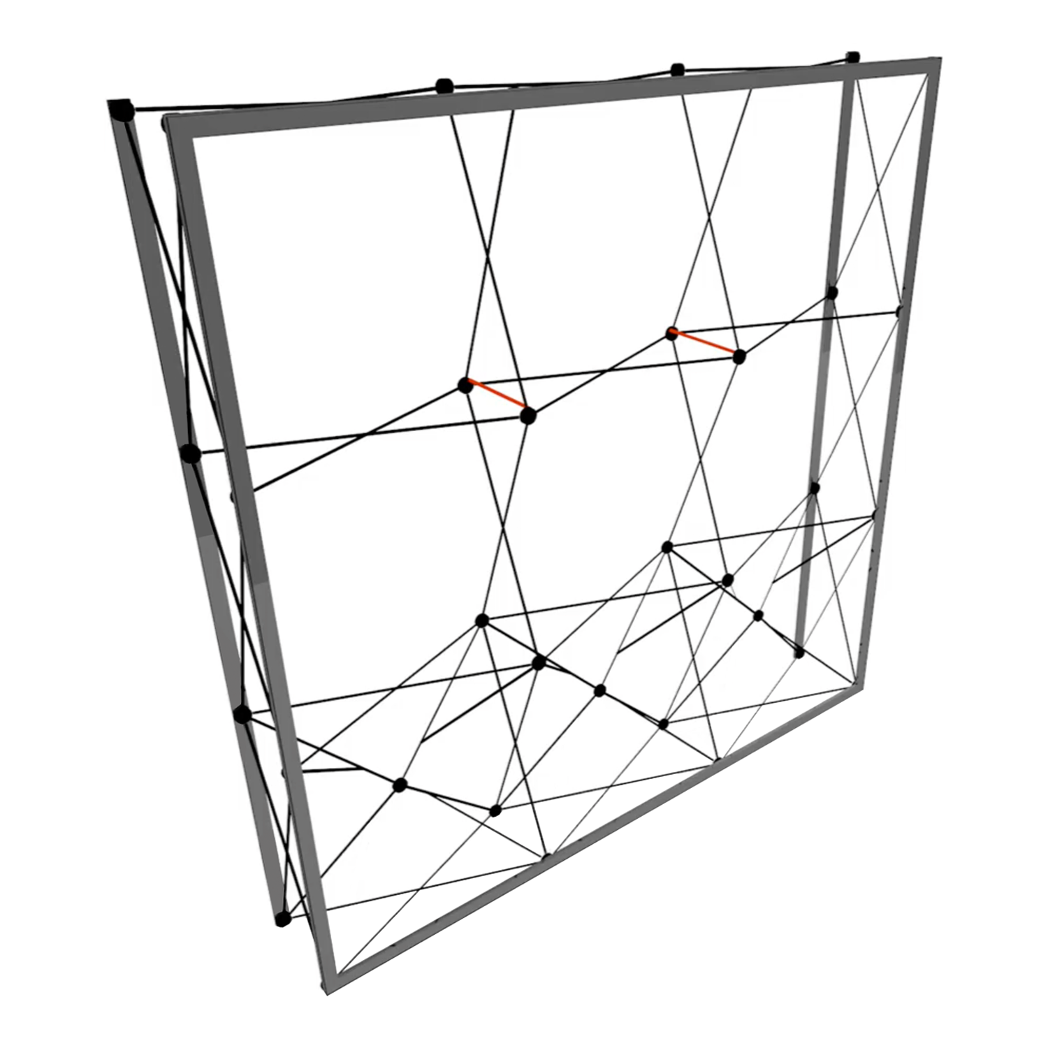 Frame Kit - 8' SPlus SEG Fabric Pop-up Exhibit w/ Endcaps (AB2068N-FX)