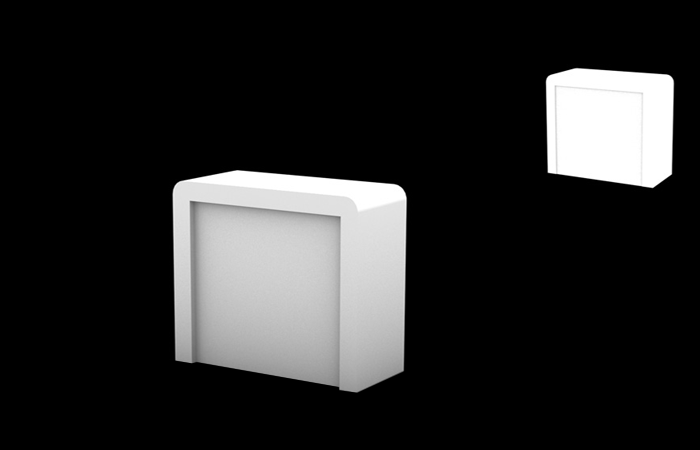 BlueJay 41" Rectangular Rental Podium (RTCT202)