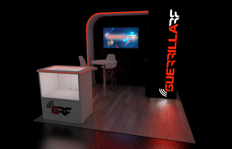 10' x 10' DesignLine EdgeLit Display w/ Walk-In Storage (ID0521)