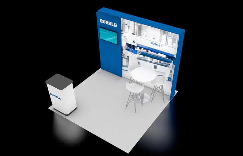 10' x 10' FabLite Display w/ Presentation Kiosk and Canopy (ID0522)