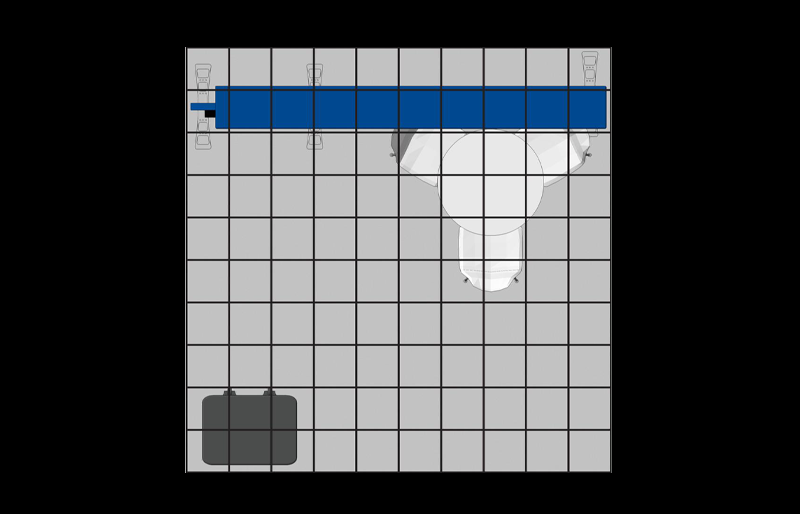 10' x 10' FabLite Display w/ Presentation Kiosk and Canopy (ID0522)