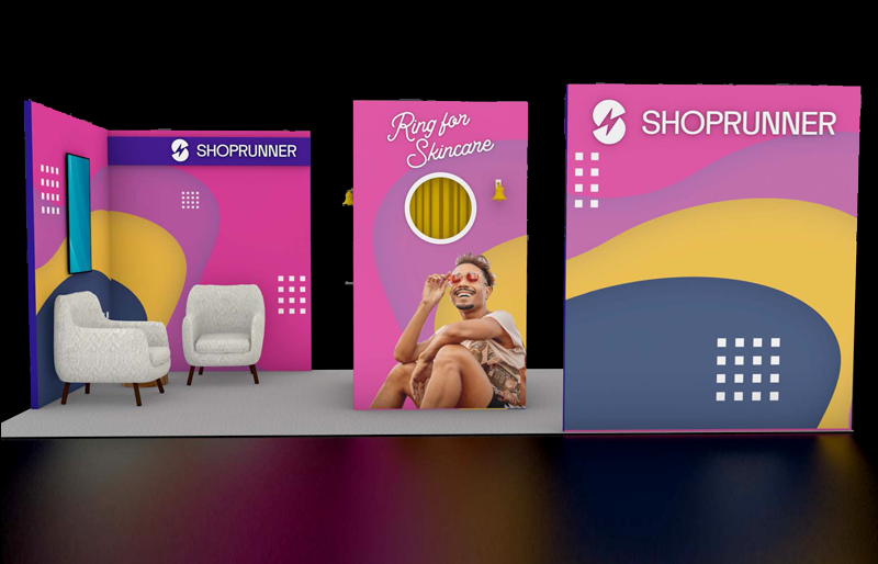 10' x 20' DesignLine Display w/ Walk-in Storage and Lounge Areas (ID0523)