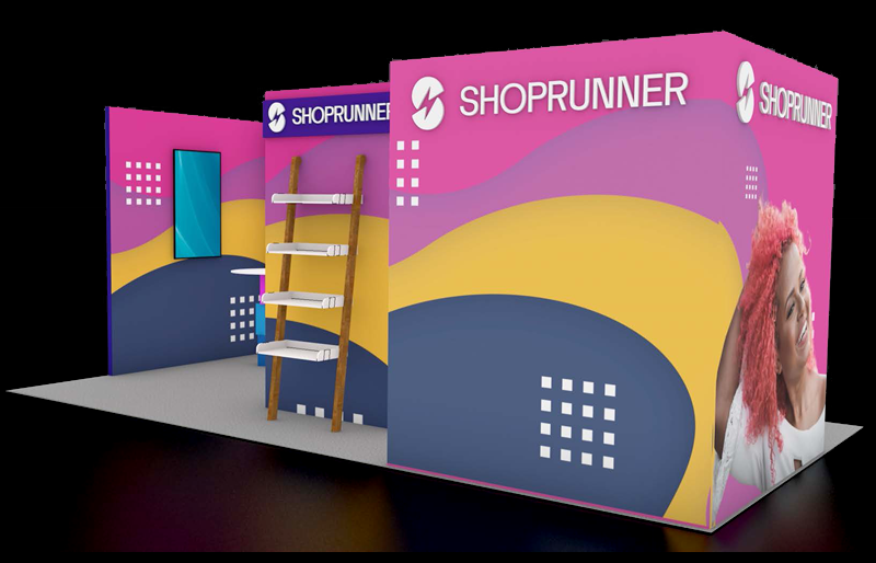 10' x 20' DesignLine Display w/ Walk-in Storage and Lounge Areas (ID0523)