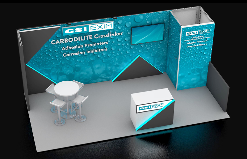 10' x 20' DesignLine Display w/ Walk-In Storage and EdgeLit Accents (ID0524)