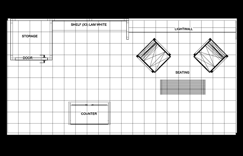 10' x 20' BackLit Product Display w/ Walk-in Storage and Meeting Area (ID0531)