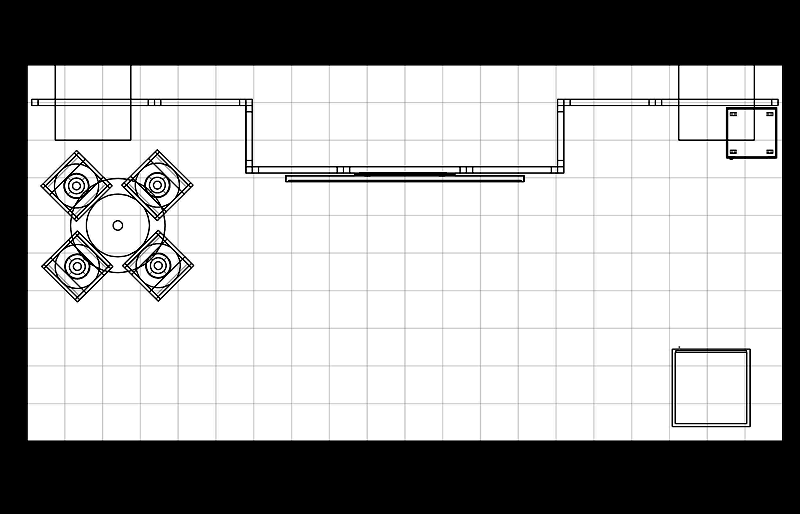 10' x 20' DesignLine Display w/ Presentation Wall and Product Showcase (ID0537)