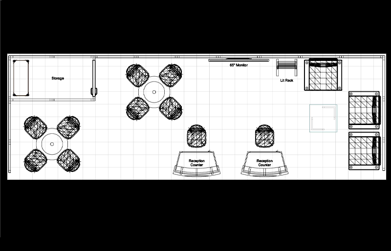 10' x 30' Modular Exhibit w/ Walk-In Storage, Reception Counters, and Meeting Areas (ID0550)