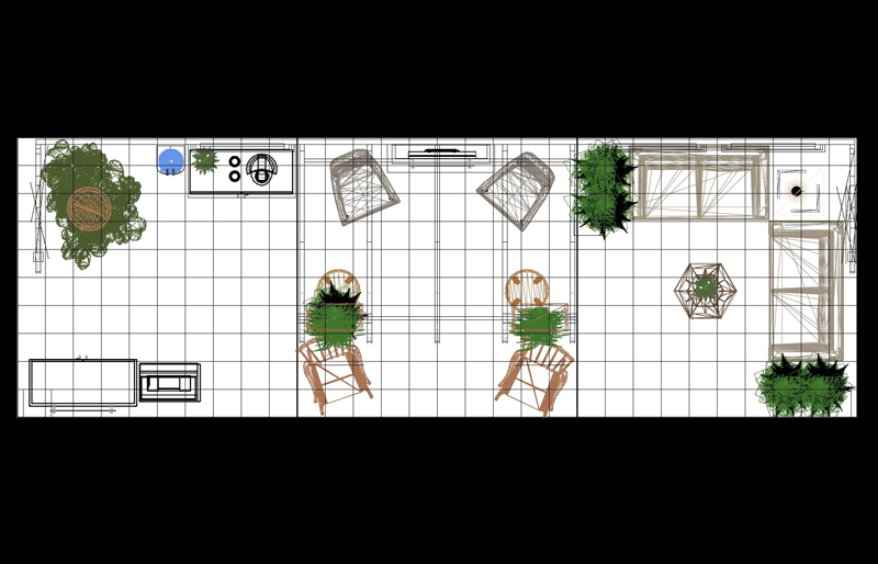 10' x 30' Inline Exhibit w/ Wood Pergola, Coffee Bar, and Semi-Private Meeting Area (ID0552)