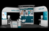 20' x 20' Custom Exhibit w/ Architectural Structure, Demo Stations, and Signage (ID0556)