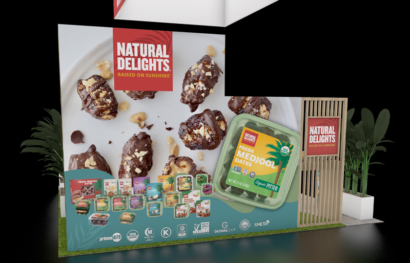 20' x 20' Custom Island Exhibit w/ Wood Pergola, Lounge Seating, and Product Displays (ID0561)