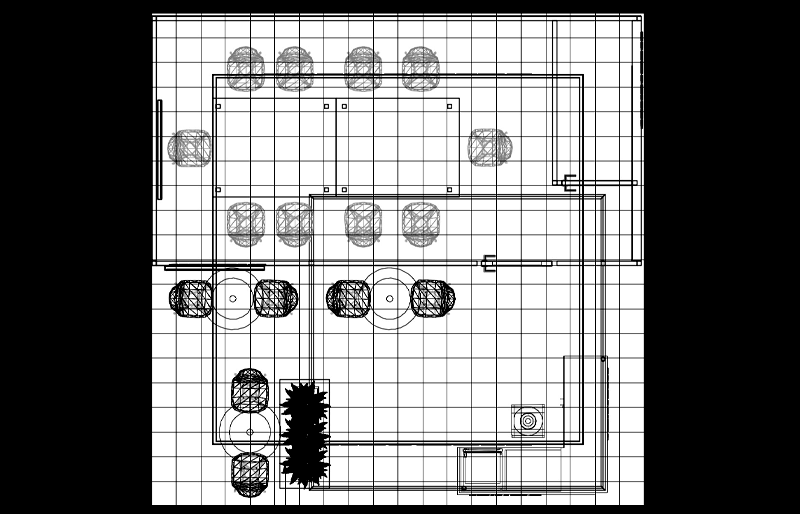 20' x 20' Custom Modular Island w/ Private Meeting Area and Overhead Fabric Structures (ID0566)