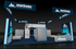 40' x 40' Custom Island Exhibit w/ Double-Deck Meeting Area and Corner Hanging Banners (ID0588)
