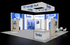 30' x 30' Island Exhibit w/ Backlit Panels and Square Hanging Sign (ID0594)