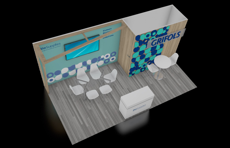 10' x 20' Scalable Exhibit w/ Walk-In Storage and Meeting Area (ID0601)