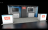 10' x 10' Scalable Custom Exhibit w/ DownLit Wood Canopy and Backlit Reception Counter (ID0610)