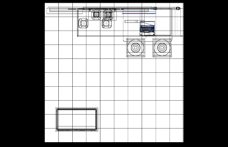 10' x 10' Scalable Custom Modular Exhibit w/ Curved Canopy and Product Display (ID0627)