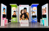 20' x 30' Island Exhibit with Backlit Towers and Café Seating (ID0631)