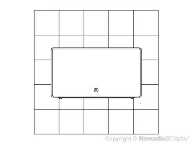 40" Platinum Halolit Exhibit Counter (AB0155N)