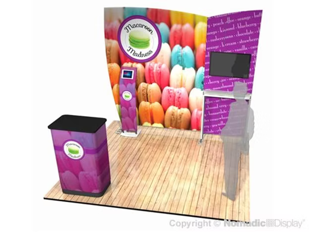 10' FabLite Macaroon Multi-Layered Pillowcase Display w/ Accessories (AB2061N)