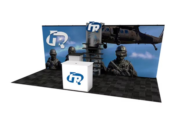 20' Instand Flat Magnetic Inkjet Custom Display w/ Accessories (ID43003N)