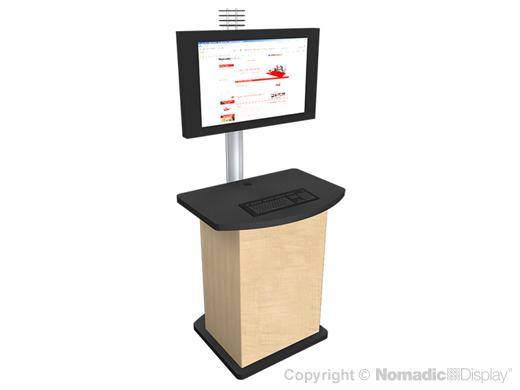 85" DesignLine AV Kiosk Workstation