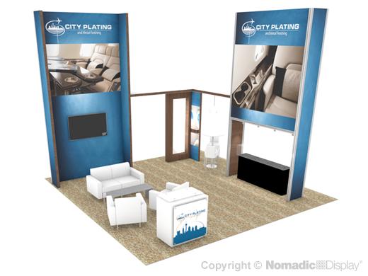 20' Custom Modular Exhibit Island