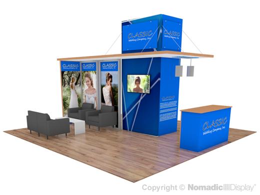 20' Custom VersaWall Island Exhibit